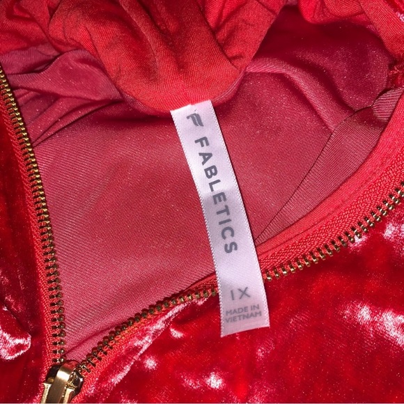 Fabletics Pink Velour Zip Up Hoodie - Picture 7 of 11